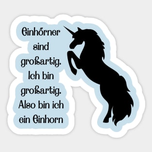 Ich bin grossartig Sticker